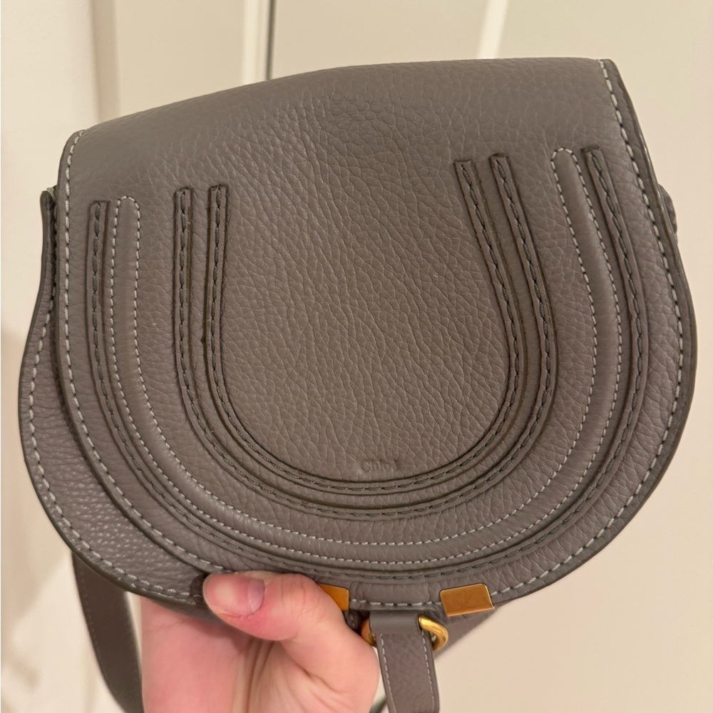Chloe - Marcie Small Crossbody Bag - Gray - Pre-Owned - Plz Check Pics - Picture 12 of 16